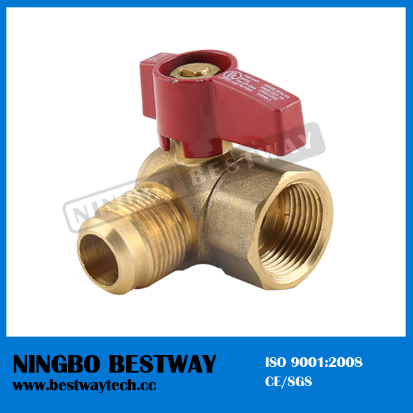 Brass 90 degree LPG gas ball valve (BW-USB09)