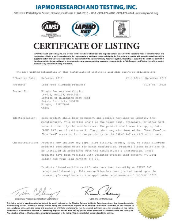 New lead free certificate.JPG