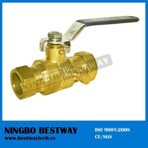 Lead Free Compression Ball Valve with Drain (BW-LFB08)