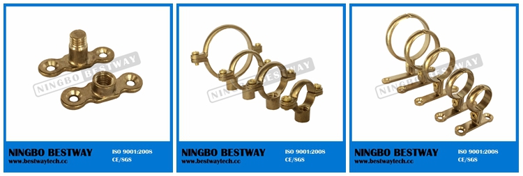 Pipe Clips Female Male Brass Backplate Extended Boss