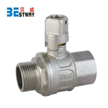 Brass Lockable Ball Valve with Square Handle (BW-L15)