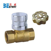 Magnetic Brass Lockable Ball Valve with Key (BW-L07)