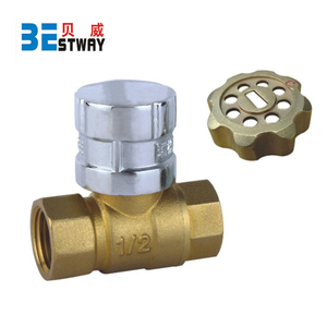 Magnetic Brass Lockable Ball Valve with Key (BW-L07)