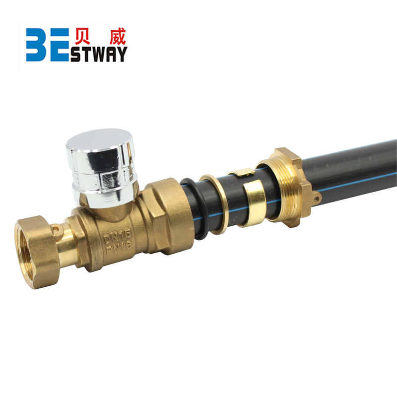 Forged Brass Lockable Ball Valve for HDPE Pipe (BW-L01)